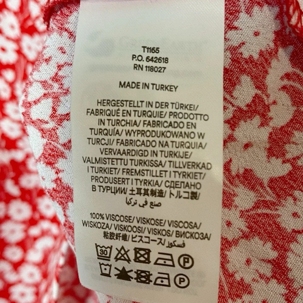 Boden Floral Crinkle Gauze Sweetheart Printed Top - Picture 8 of 9